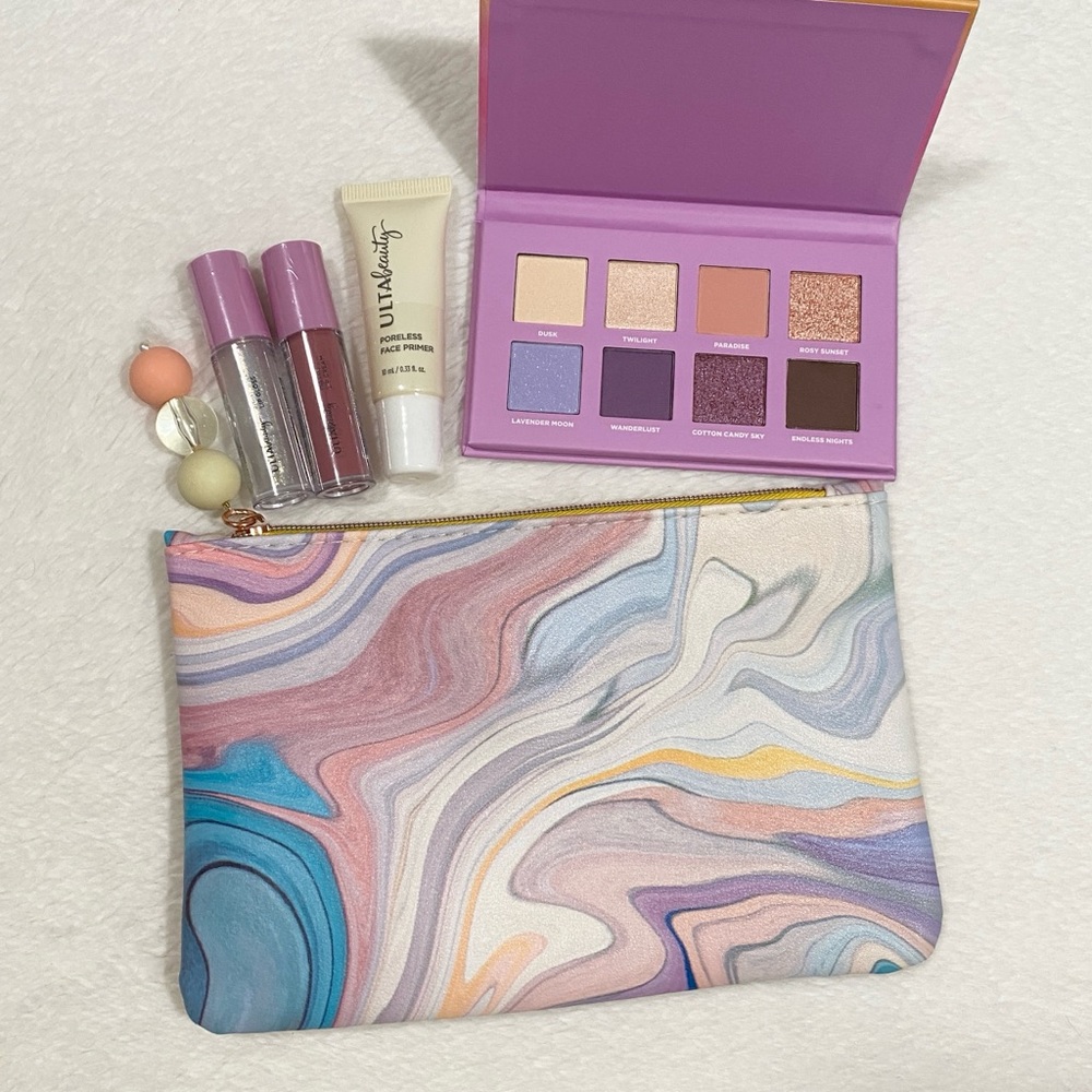 Ulta Beauty Eyeshadow Palette and Makeup Lip & Face Minis Bundle Set